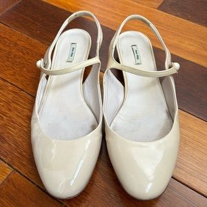 MIU MIU patent leather ballet flats size 37.5